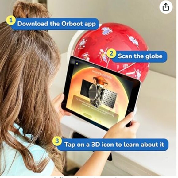 PlayShifu Interactive Science Kit - Orboot Mars (Globe + App) - Picture 2 of 2